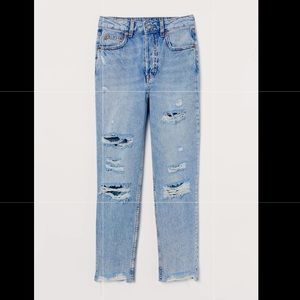 Slim Distressed Mom Jeans - H&M (NWT)